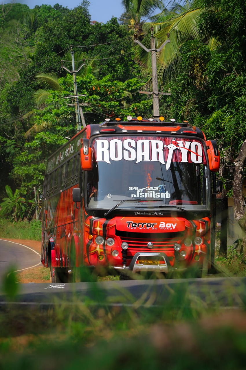 Rosariyo Travel Hub รถบัสท่องเที่ยวเกรละ วอลล์เปเปอร์โทรศัพท์ HD