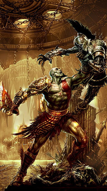 God of War Wallpaper 4K Kratos Black background 5K 8K 9421