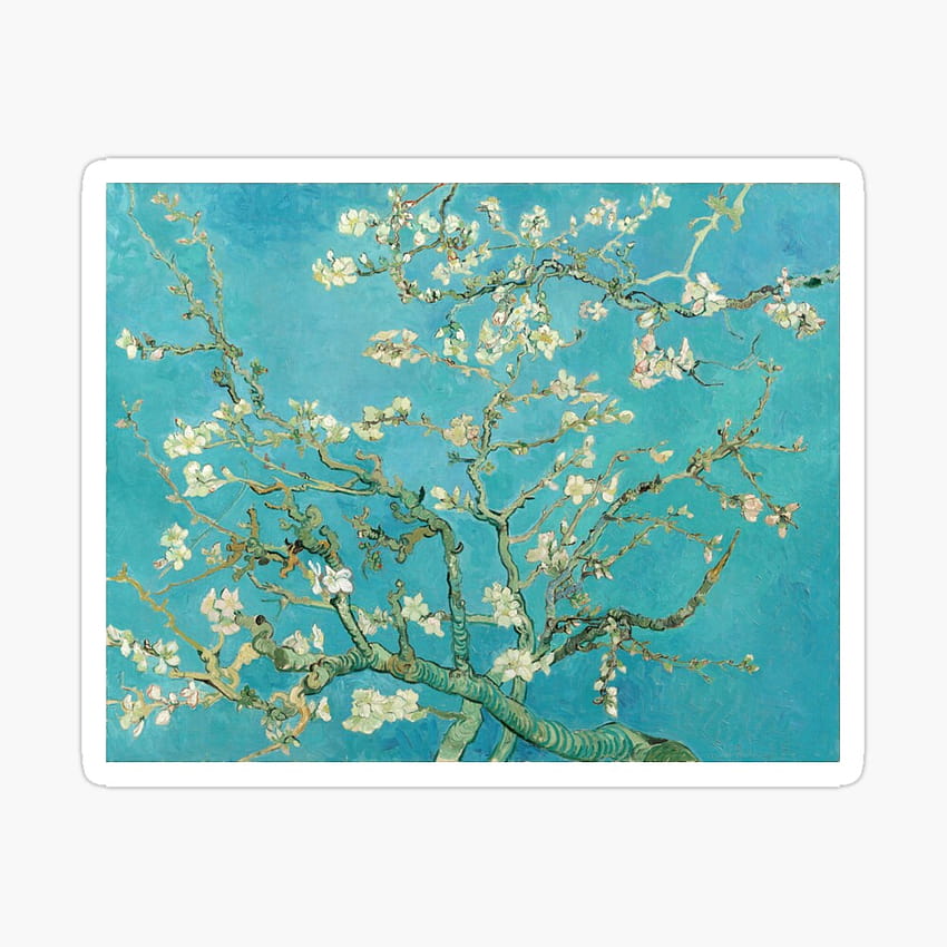 Flores de almendro de Vincent Van Gogh fondo de pantalla del teléfono