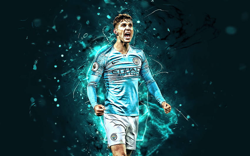 John Stones, goal, Manchester City FC, English HD wallpaper