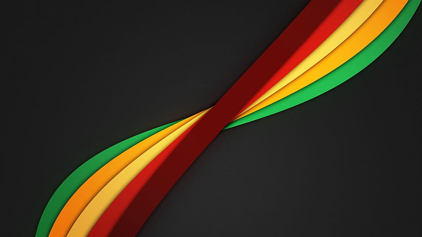 Minimalistic rainbows dark backgrounds color spectrum twisted clean HD wallpaper