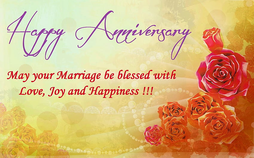 Happy Wedding Anniversary Wishes Cards Greetings For Husband Wife, wedding wishes HD wallpaper