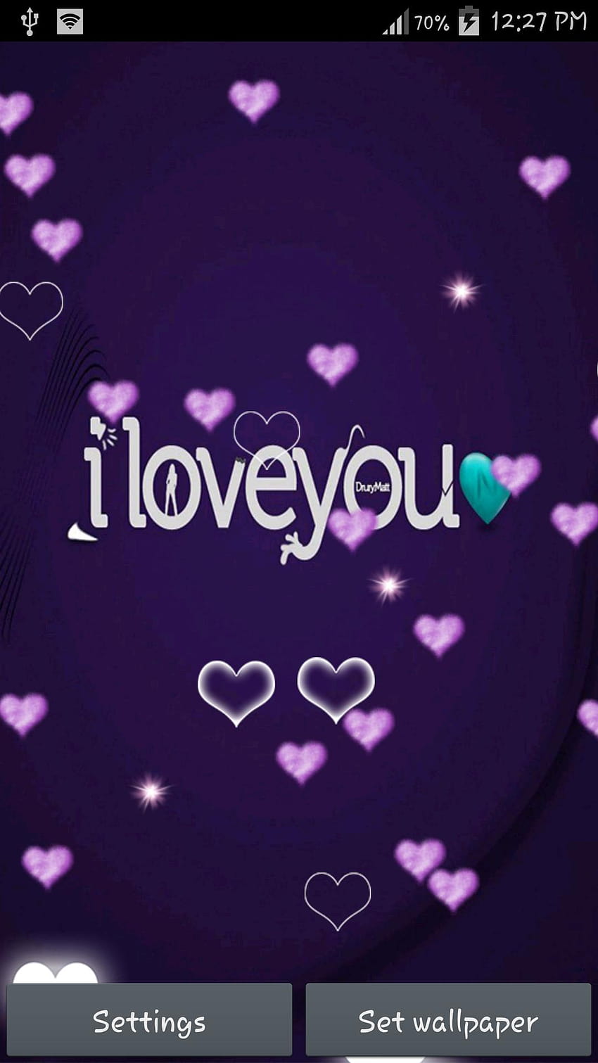 Purple Heart Live for Android HD phone wallpaper