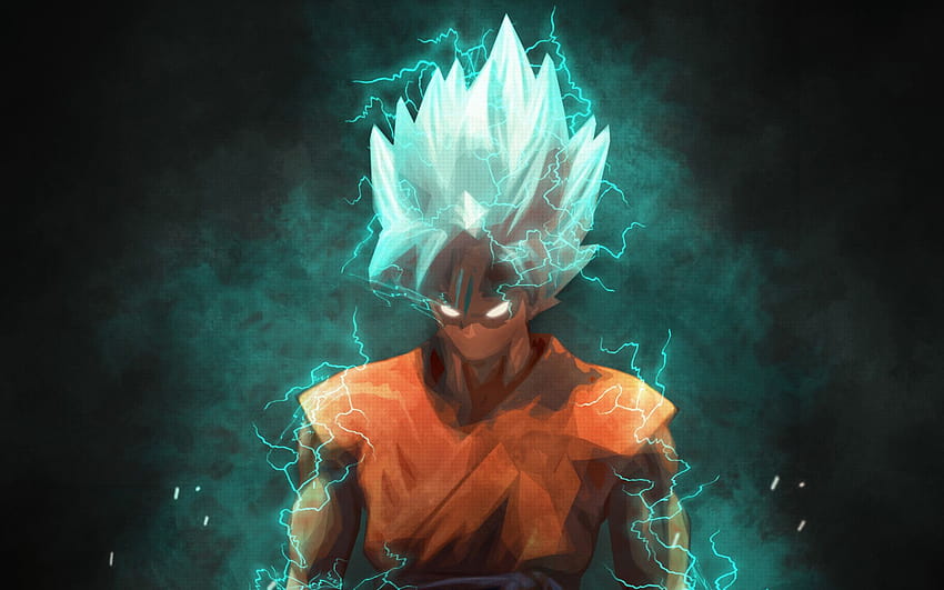 Blue Goku, Lightnings, Super Saiyan Blue, Darkness, dark goku HD ...