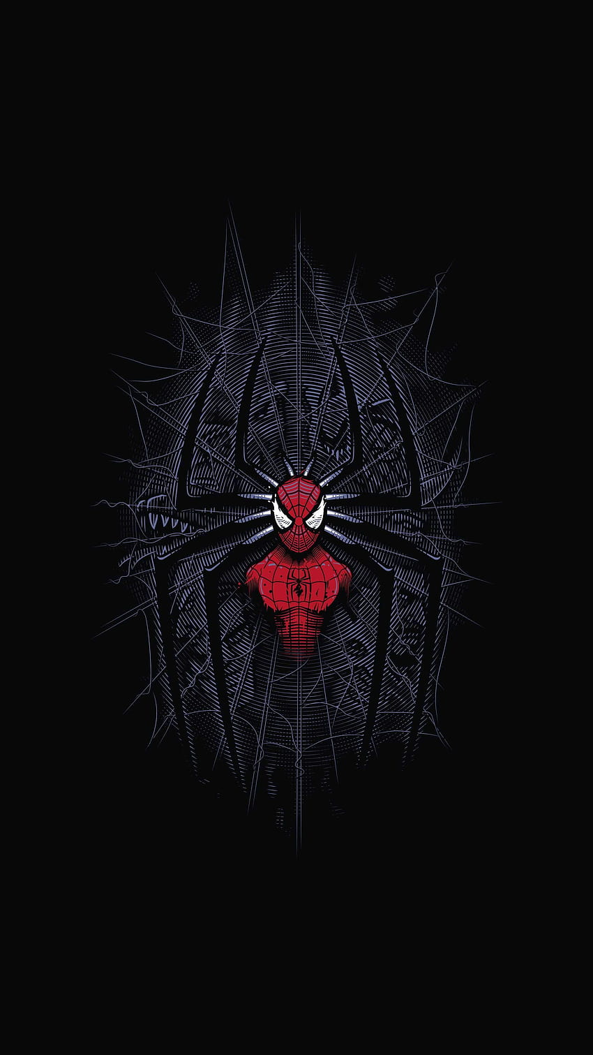 Spider man web iPhone, uomo ragno superiore amoled Sfondo del telefono HD