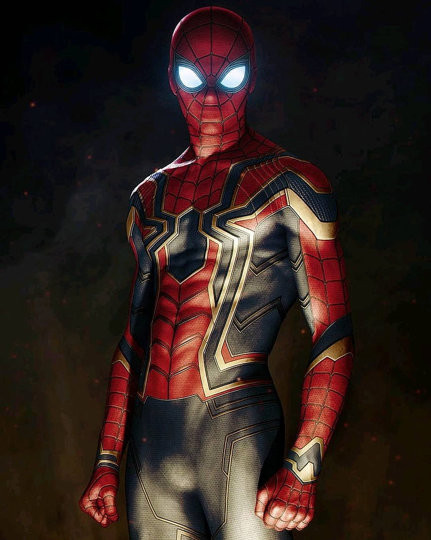 : Spider Man, Iron Spider Man, Spider Man Homecoming, железен костюм на паяк HD тапет за телефон