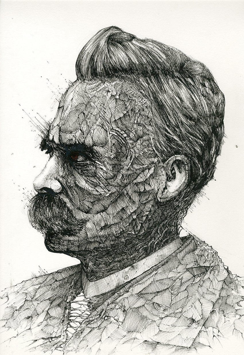 Nietzsche di Lukemack, Friedrich Nietzsche Sfondo del telefono HD