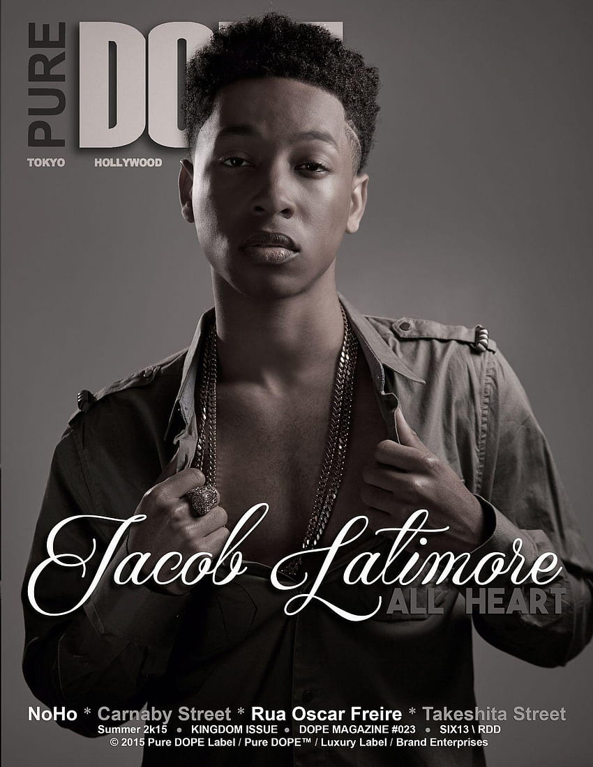 L'acteur/chanteur Jacob Latimore couvre l'été du magazine Pure DOPE Fond d'écran de téléphone HD