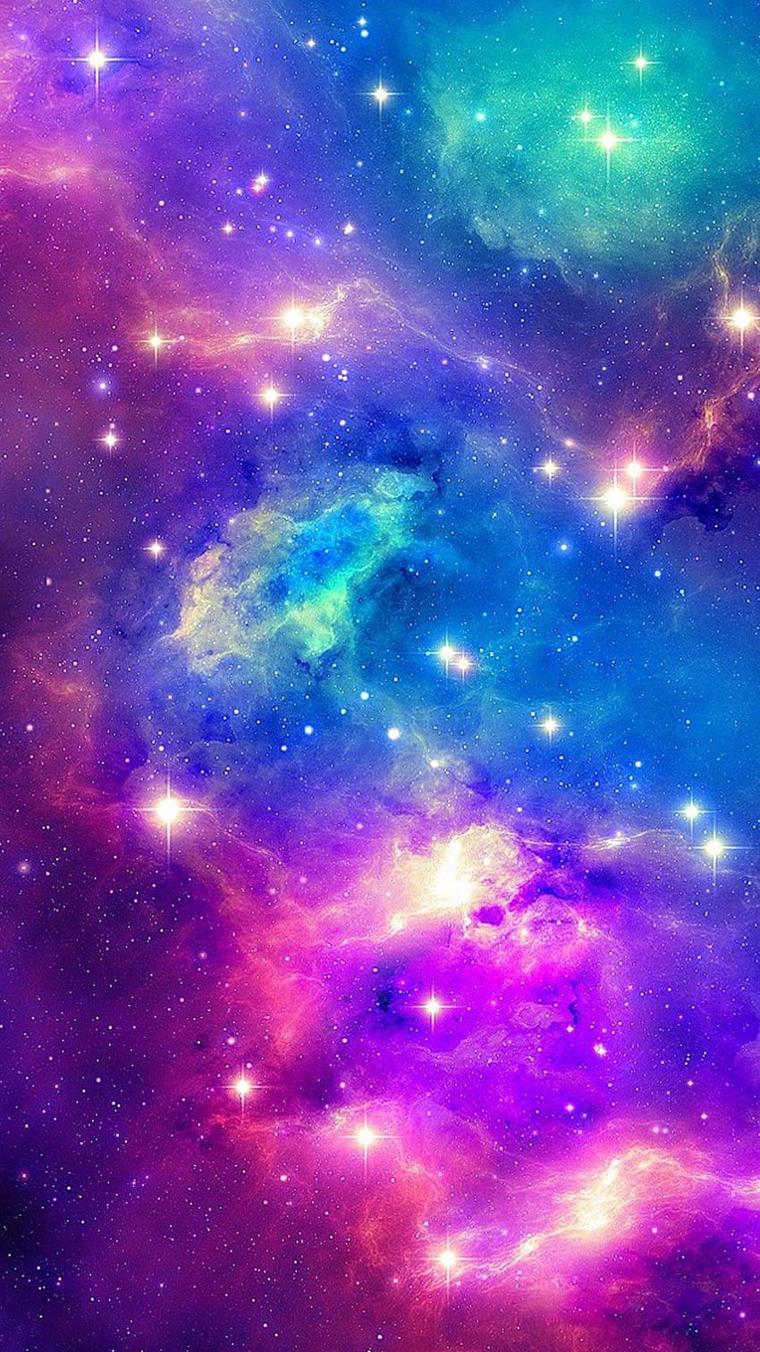 Galáxia rosa e azul, galáxia rosa e roxa Papel de parede de celular HD