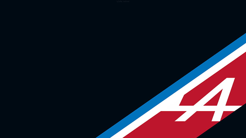 Minimalistic of Alpine F1 Team's winter livery, alpine 2021 HD wallpaper