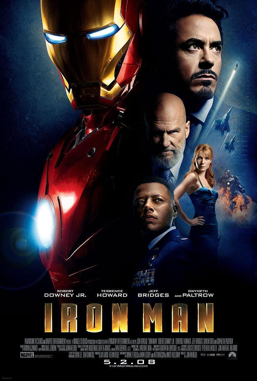 Iron Man The Movie Plakat Iron Mana i plakat Ironmana Tapeta na telefon HD