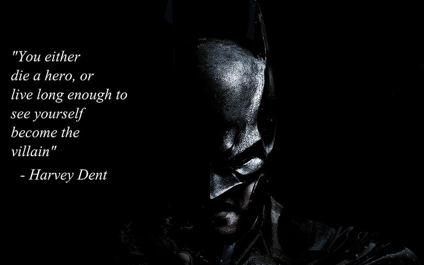 Harvey Dent, batman quotes HD wallpaper