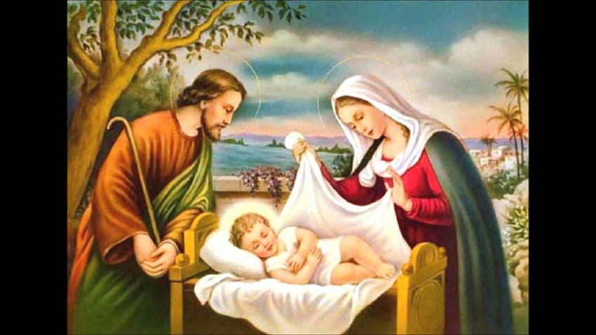 Cooles neues Jesus-Weihnachten, Jesus Christus-Geburtsweihnachten HD-Hintergrundbild