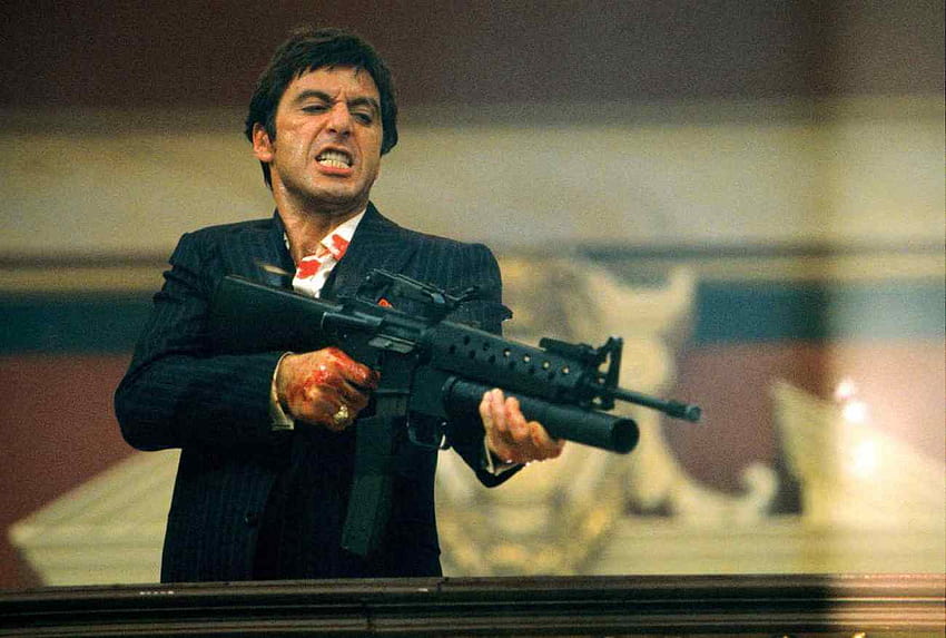 Al Pacino Scarface'te: Ünlü HD duvar kağıdı