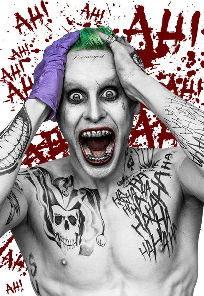The Joker in Suicide Squad by sergioargentino22, jared leto 2017 HD phone wallpaper