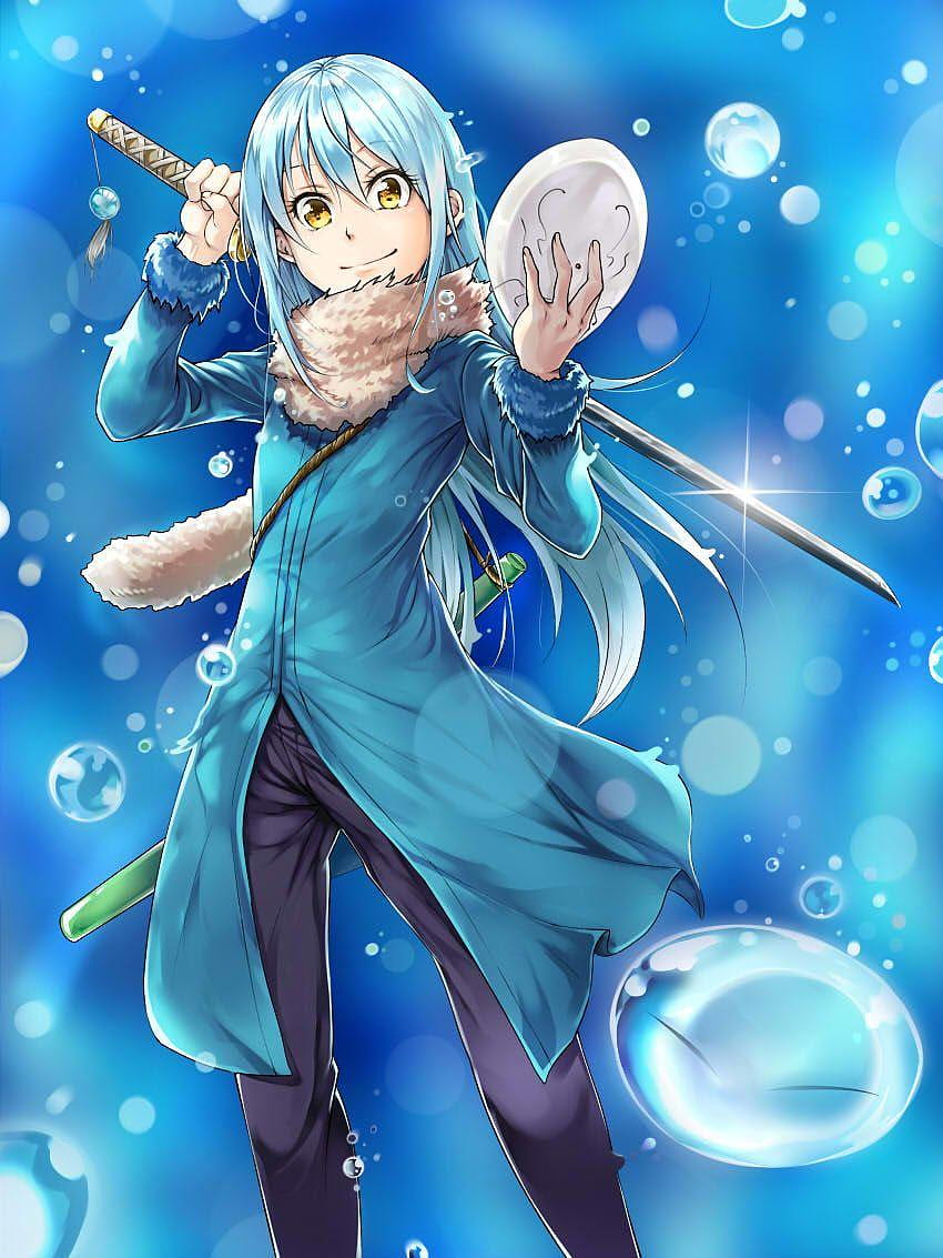 Essa é a personagem principal de That Time I Got Reincarnated, aquela vez que eu reencarnei como um slime Papel de parede de celular HD