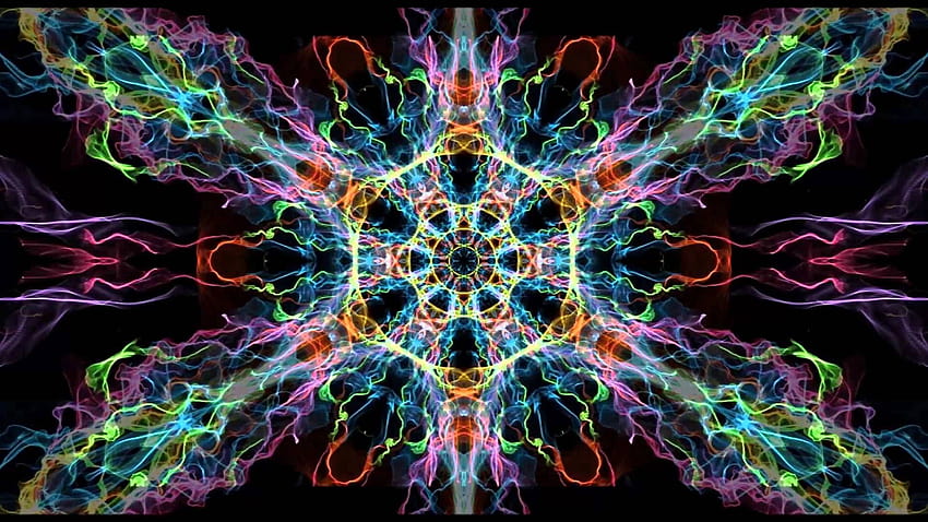 Sacred Geometry Light Art Medytacja do uzdrawiania DNA, sztuka świętej geometrii Tapeta HD