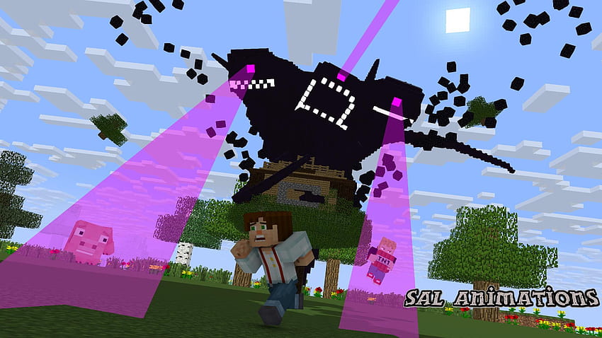 Minecraft Wither Skelett HD-Hintergrundbild