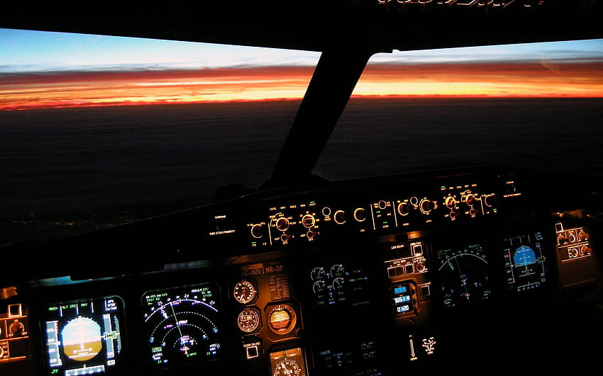 Airbus Aircraft Airliners Cockpit, a380-Cockpit HD-Hintergrundbild