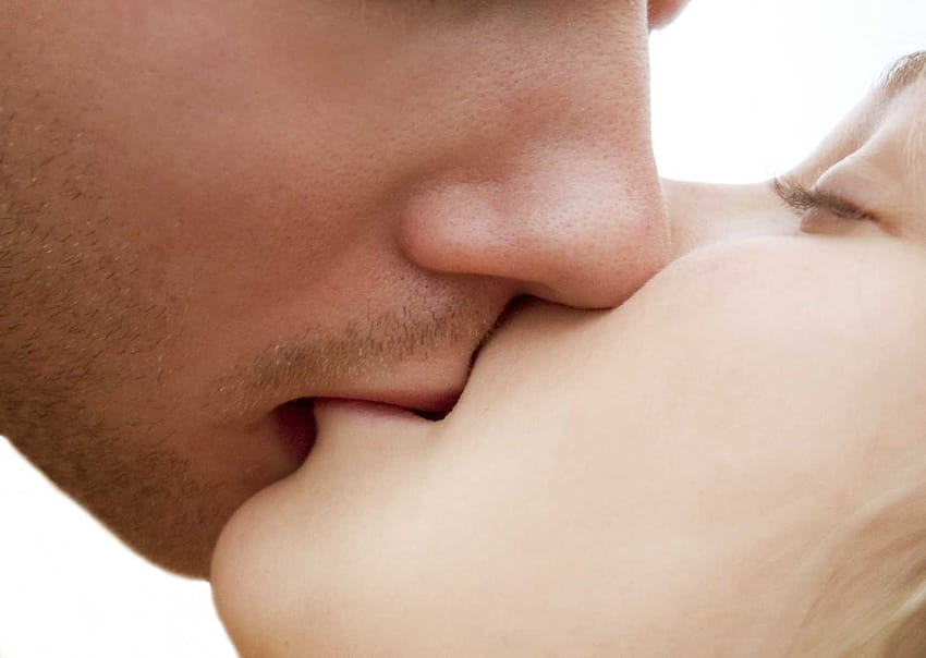 จูบ การ์ตูน HQ KISS ริมฝีปากจูบอย่างใกล้ชิด วอลล์เปเปอร์ HD