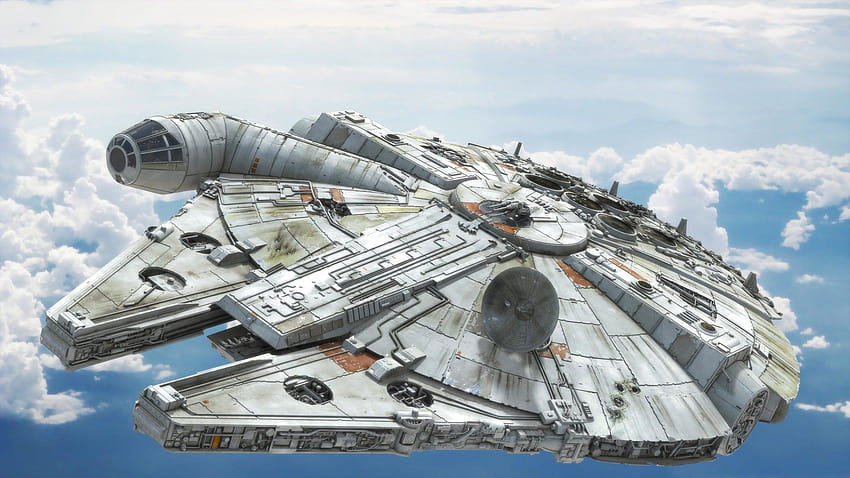 Millennium Falcon – RS-Figuren, Han Solo und Chewbacca Millennium Falcon HD-Hintergrundbild