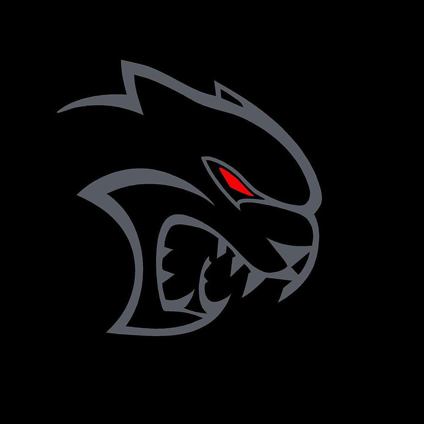 Hellcat Emblem Overlay Decal (pair) - 15-18 Challenger Hellcat