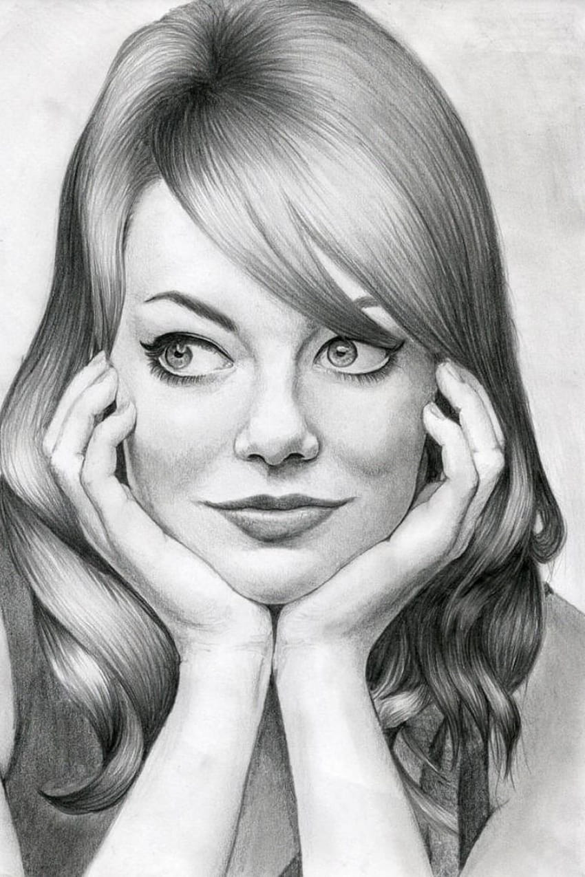 Girl face drawing by Sergey Shanko | Post 26479
