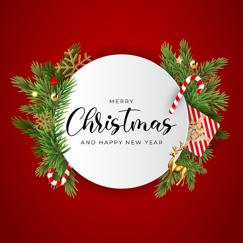 Christmas Holiday Party Background. Happy New Year and Merry Christmas Poster Template. Vector Illustration 4577706 Vector Art at Vecteezy HD phone wallpaper