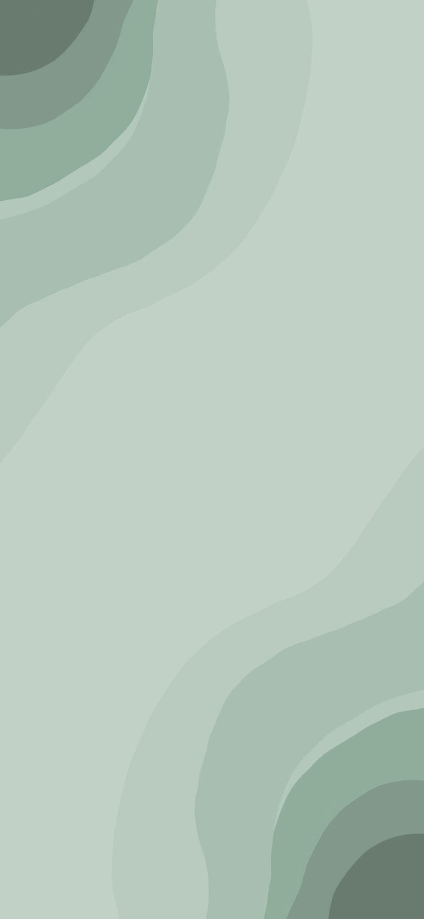 35 Adaçayı Yeşili Estetiği : Yeşil Katmanların Tonları, yeşil basit HD telefon duvar kağıdı