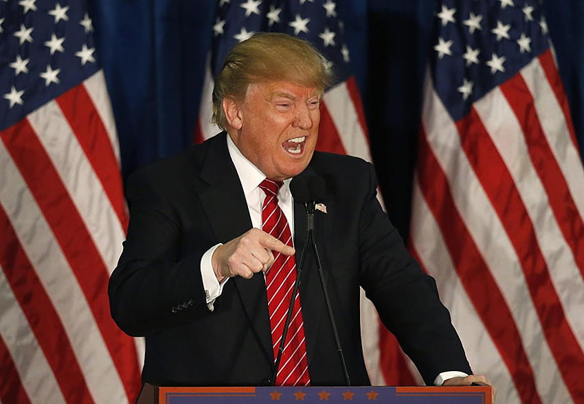 Donald Trump Prezydent Męski Krawat Garnitur, komputer Donalda Trumpa Tapeta HD