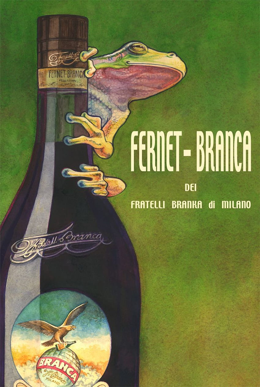 We love Fernet Branca and we dig this fantasy poster by Llyn Hunter. Respect! HD phone wallpaper