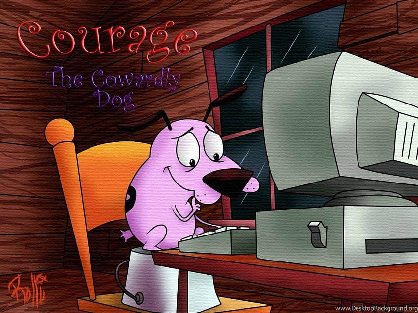 Courage The Cowardly Dog 1024x768 Фонове HD тапет