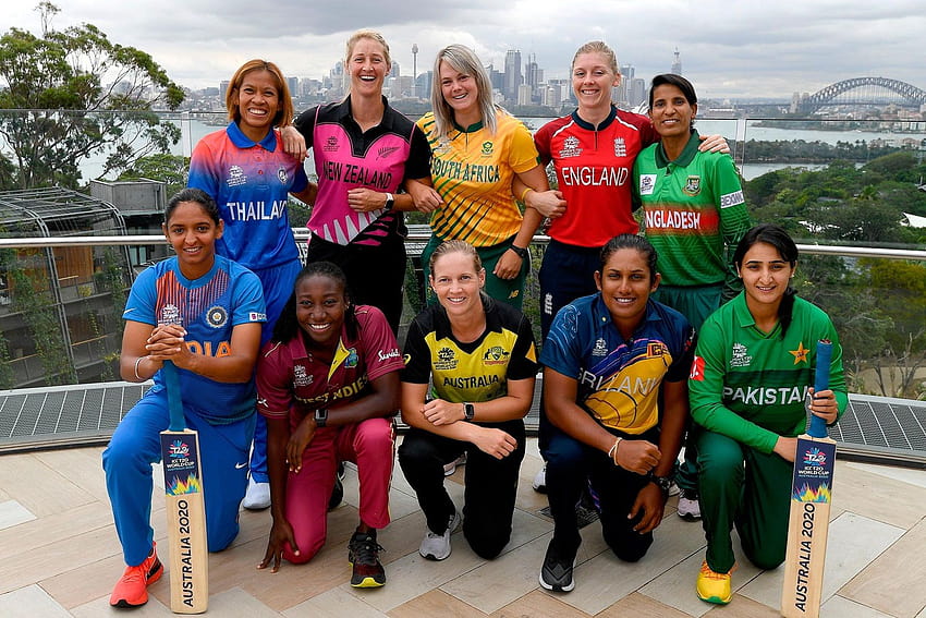 Todos os times da Copa do Mundo T20 2020 e seus kits, time de críquete feminino indiano papel de parede HD