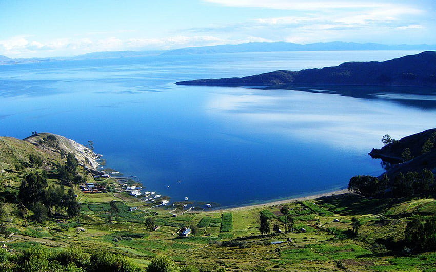 Lago Titicaca, en la frontera entre le Pérou et la Bolivie, lac titicaca Fond d'écran HD