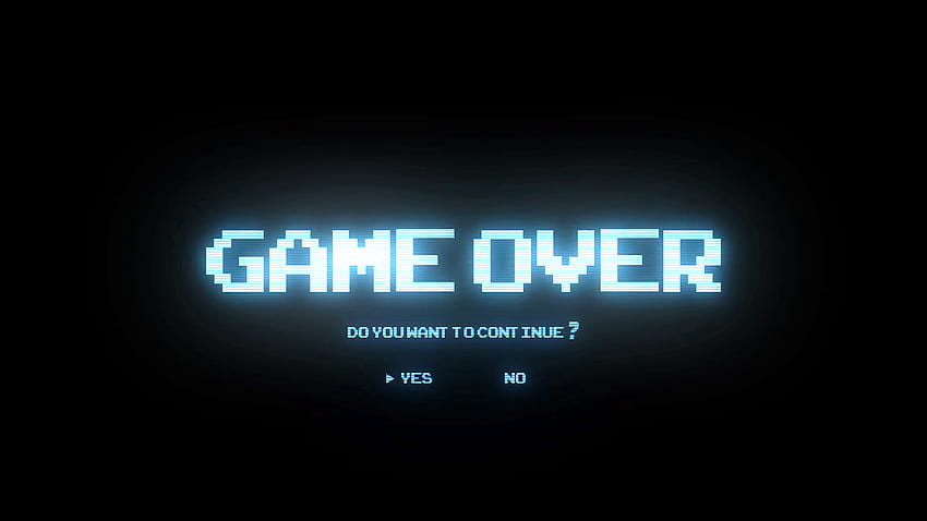 Game Over Aesthetic on Dog, lila und blaue Gaming-Ästhetik HD-Hintergrundbild