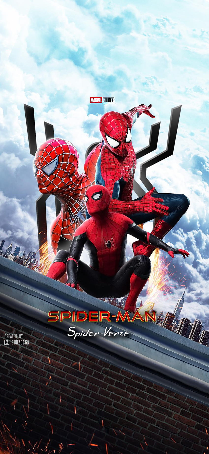three spider man HD phone wallpaper