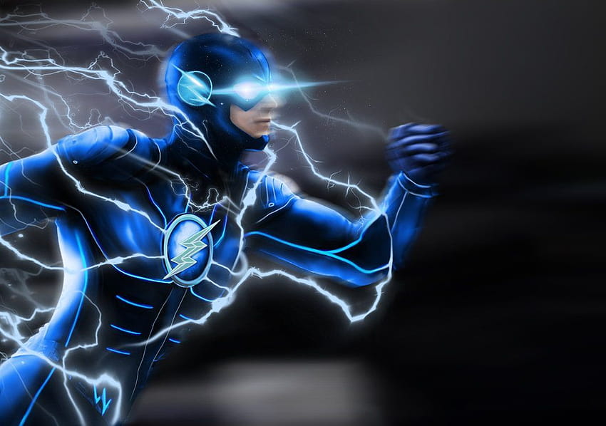 Blue Flash posted by Christopher Simpson, future flash HD wallpaper