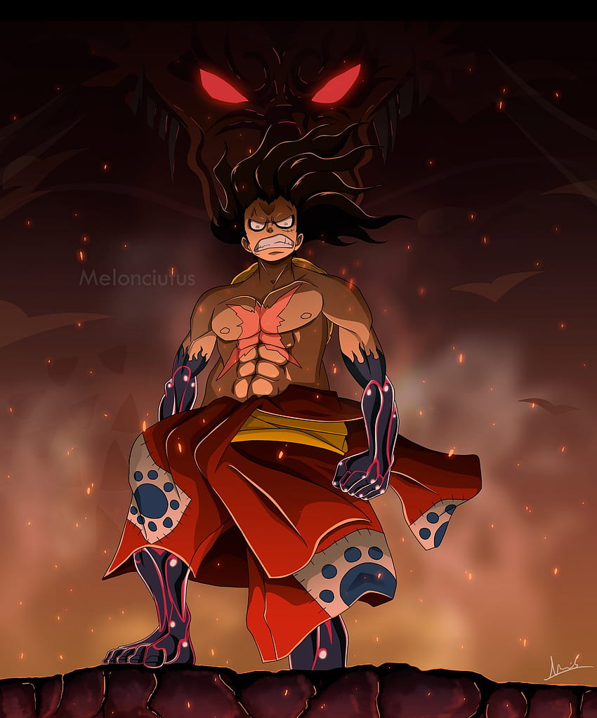 Dark • One Piece, Monkey D. Luffy, Kaido, Gear Fourth Snakeman, dark ...