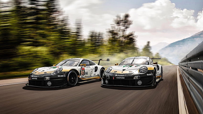 Le Mans Porsche 911 RSR Arabaları HD duvar kağıdı