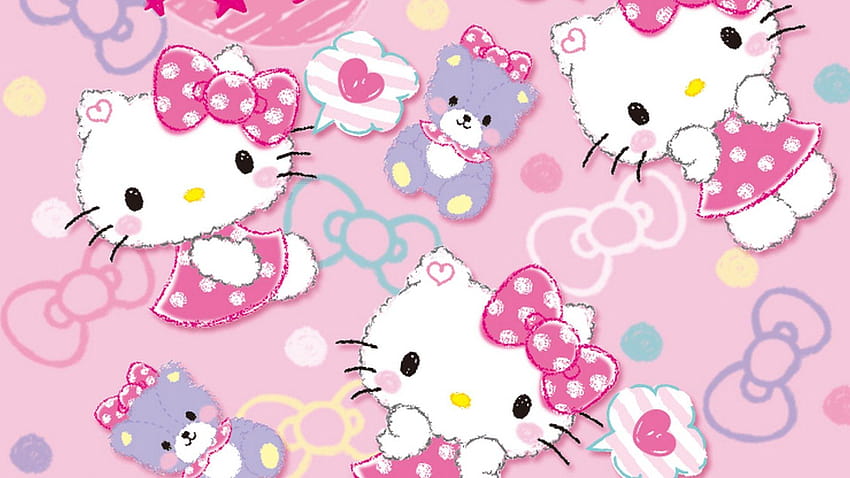 Hello Kitty Characters Backgrounds, miss kitty HD wallpaper