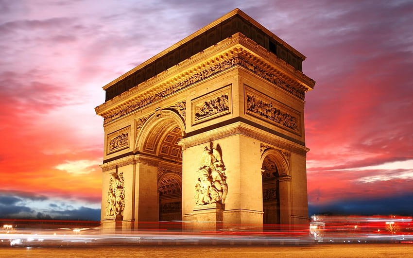 Arc de Triomphe, Paris HD wallpaper