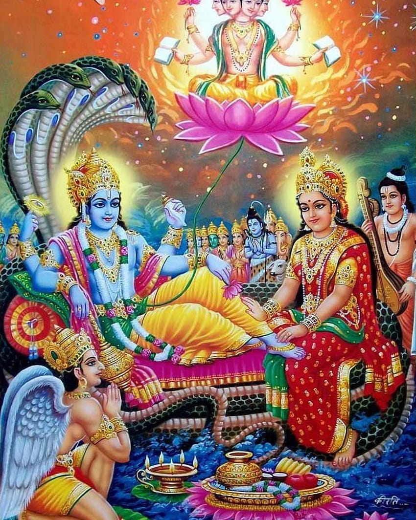 8 Godhead Vishnu Lakshmi HD phone wallpaper | Pxfuel