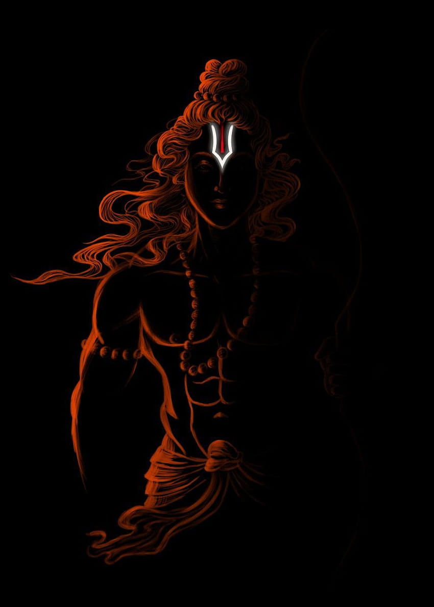 Shri Ram ji artwrok' Impresión de póster de metal, vishnu iphone fondo de pantalla del teléfono