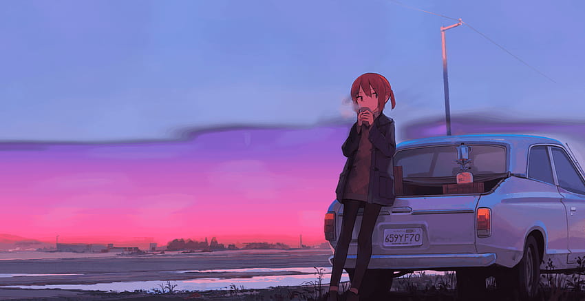 Chill & Study 'A New Day' Animated Uwide [ Engine Anime] HD wallpaper