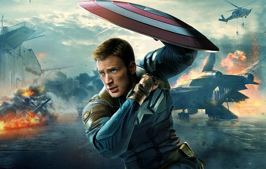 shield, Marvel, Chris Evans, Steve Rogers, Captain, chris evans captain america the winter soldier movie HD wallpaper