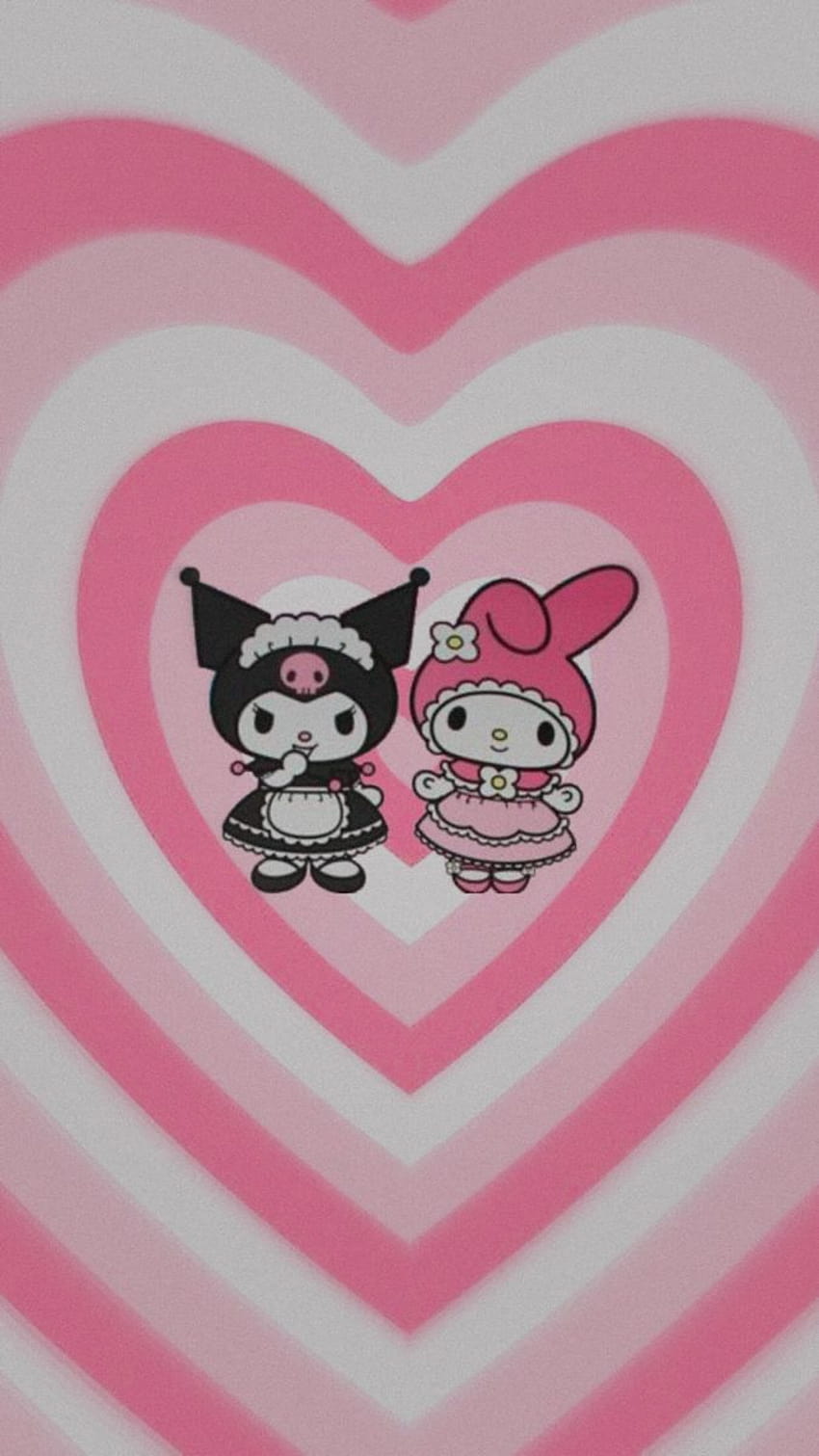 ♥︎kuromi and my melody♡︎ in 2021 HD phone wallpaper