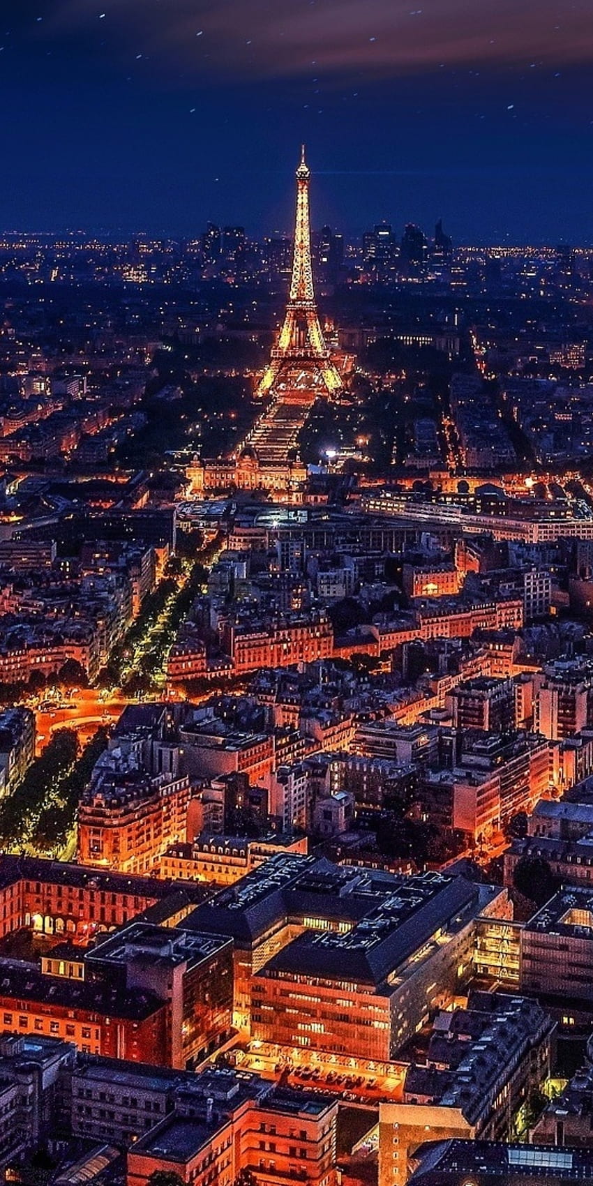 1080x2160 Paris França Eiffel Tower Night One Plus 5T, Honor 7x, Honor view 10,Lg Q6, Planos de fundo e Paris Winter Night Papel de parede de celular HD