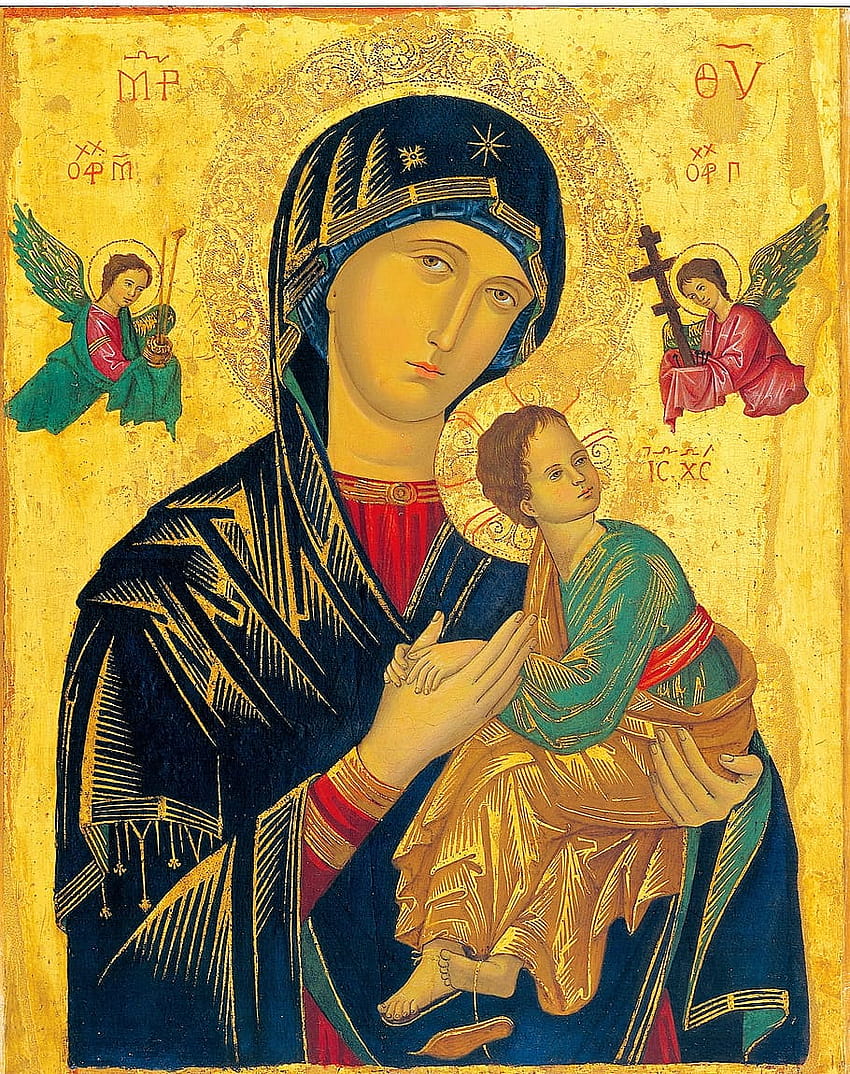 Tableau Portrait Vierge Marie, Mère Du Perpétuel Fond d'écran de téléphone HD