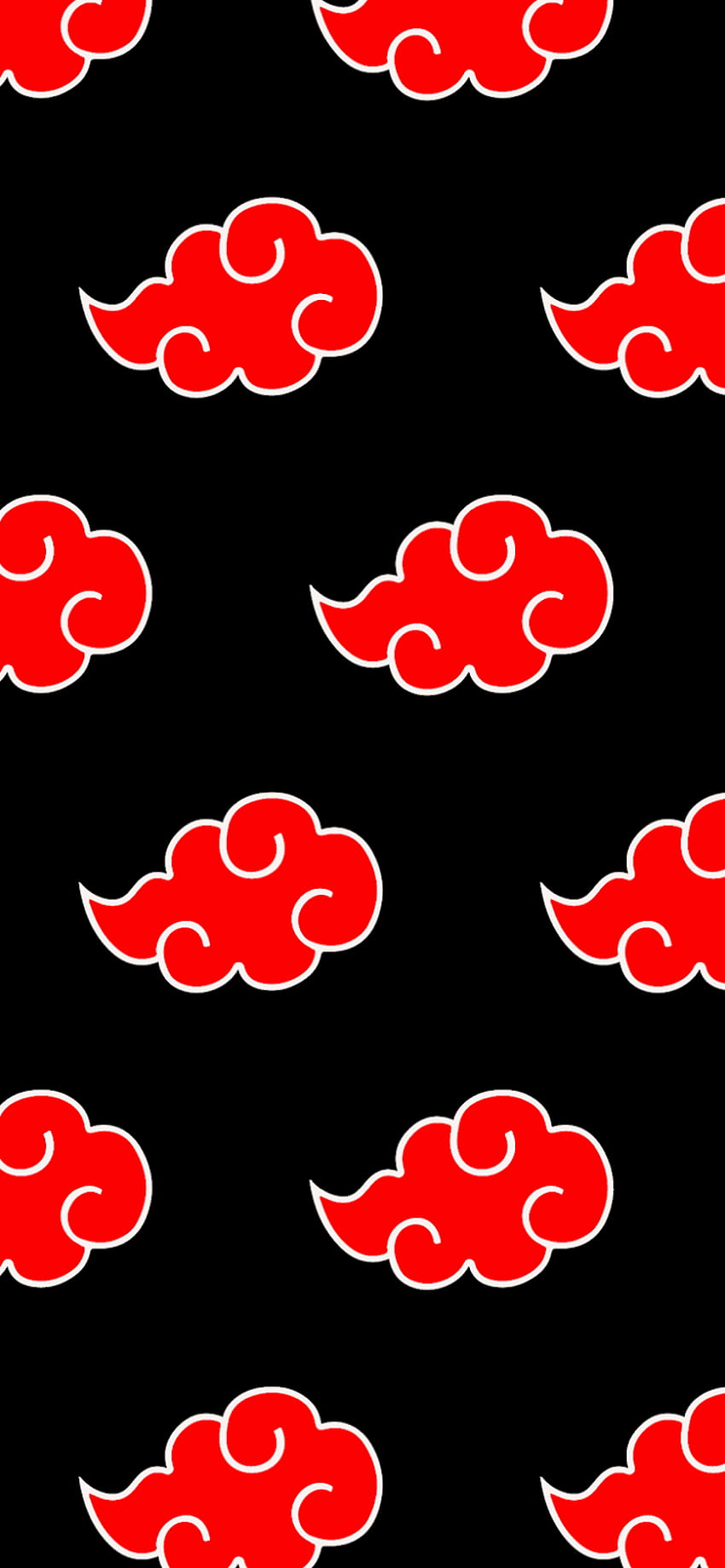 Akatsuki's cloud amoled, naruto cloud HD phone wallpaper