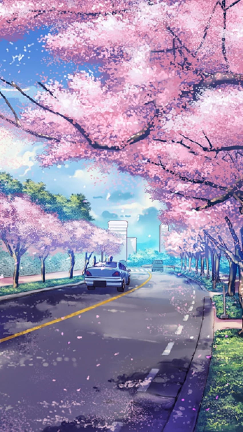 7 Anime Scenery, road aesthetic landscape HD phone wallpaper | Pxfuel